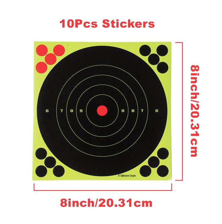 

10 шт. Самоклеючі мішені для стрільби Наклейки для стрільби по мішенях Мисливська мішень у точках Наклейка для BB Gun Pellet Gun Airsoft