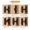 90 180 Degree Luminous  Door Buckle Anti-theft Door Hasps Protable Door Lock Guard  Indoor