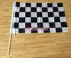 F1 Racing Zwart-Wit Schaakbord Vlag Banner - Rode & Witte Optie Beschikbaar