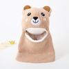 Baby Hat Scarf Integrated Hat Winter Warm Thickened Knitted Ear Hat Cute Super Cute Boys and Girls Wool Hat