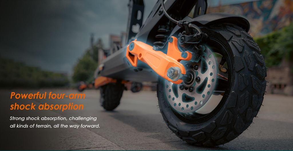 Składany skuter elektryczny KuKirin G2 Pro, silnik 600W, bateria 48V 15.6AH, prędkość maksymalna 45KM/H, zasięg 58KM, opony 9-calowe