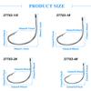 50Pcs 37753 Fishing Hooks High Carbon Steel Wacky Weedless Worm Wide Gap Fishing Hooks For Bass Fishing Size 4# 2# 1# 1/0