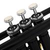 M MBAT Bb Brass Trumpet Standard Trumpet Set High-Quality Professional Brass Muscial Instrument with Case Mouthpiece Gloves