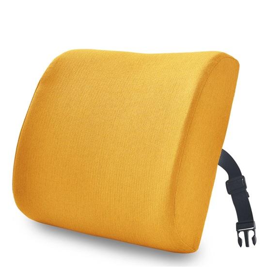 Back Cushion Super Soft Wear Resistant Cotton Flax Lumbar Pillow Memory Foam Seat Cushion for Home