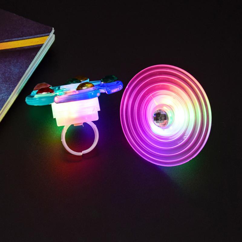 1Pc Party Supplies Kid'S Glow Watch Led Light Up  Spinner Toys Rotary Gyro Watch Glow In The Dark Party Favors Gifts