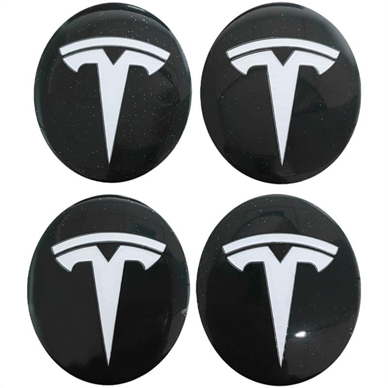 

4pcs 56mm Car Wheel Hub Center Caps Emblem Stickers for Tesla Model 3 Y S X Roadster P75D P85D P90D P100D Auto Accessories