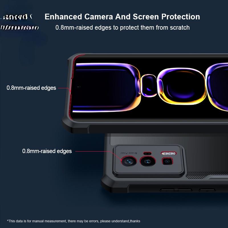 Pro Xiaomi Poco X6 PocoX6 Pro Case Měkký silikonový okraj Pevný zadní kryt Proti pádu Pouzdro na telefon odolné proti pádu