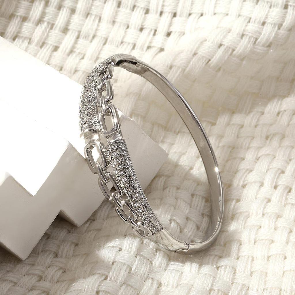 Europäischer & Amerikanischer Stil Vollbesetztes Mode-Schnallenarmband - Klassisches, Vielseitiges & Hochwertiges Accessoire für Damen