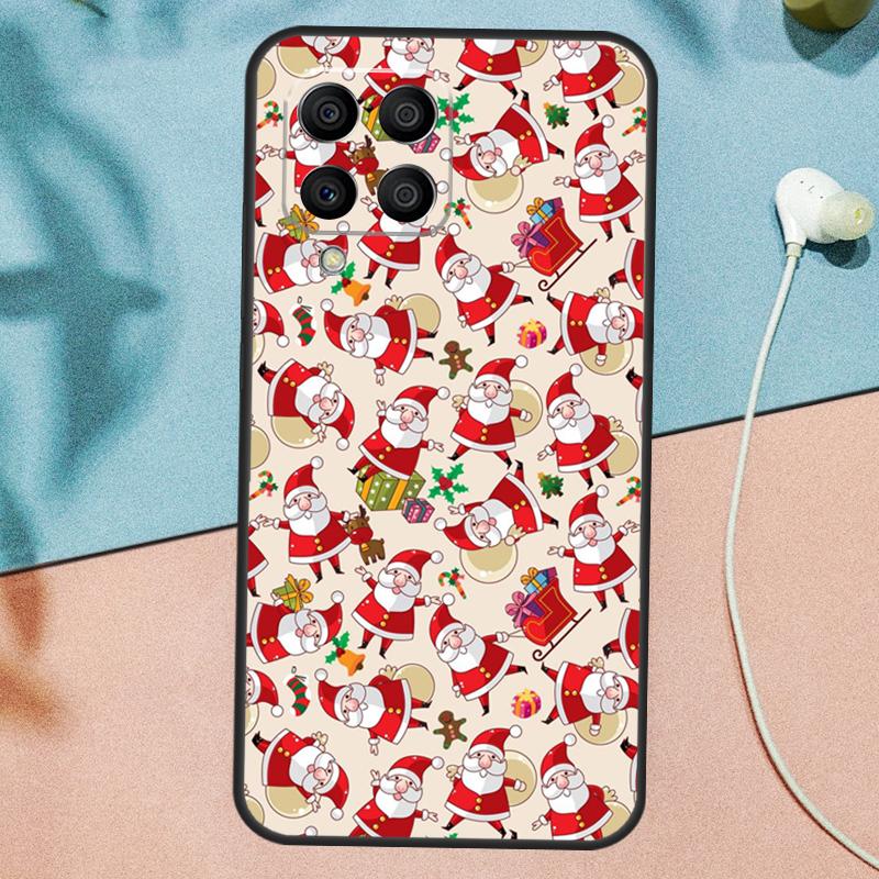 Christmas Santas seamless Deer Case For Samsung Galaxy M15 M35 M55 M56 M36 M16 M31 M21 M13 M33 M53 M12 M32 M52 M14 M34 M54