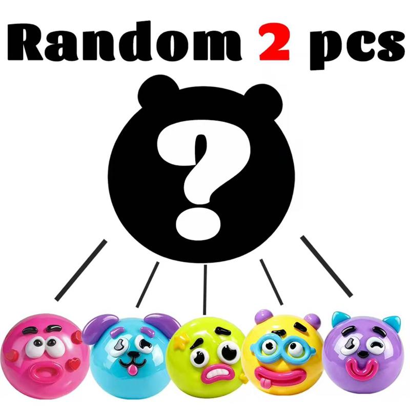 Detachable Funny Face Parts Dog Expression DIY Stress Ball Non-toxic Knead Stretch Release the Mood Classroom Fidget Calming Toy