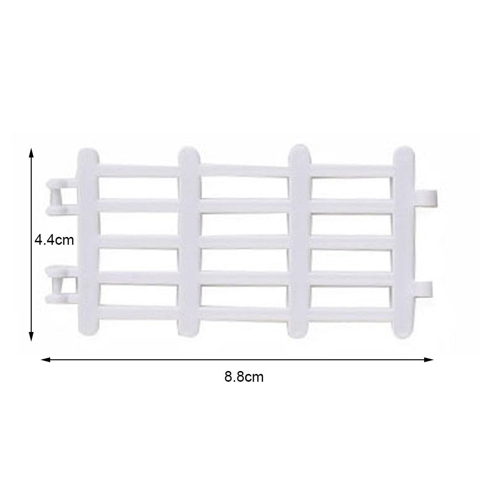 10Pc/Set Fence Decoration Model Simulation Farm Ranch DIY Sand Table Fence Accessories Static Trumpet Children Toy 5 Styles