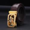New Men's Belts Fashion Alloy Automatic Buckle Belt Business Casual Belt Genuine Leather Men's Belts Designer Male Waistband