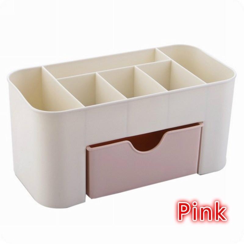 

1 шт. практичный женский пластиковый футляр для косметики косметический держатель для помады парфюм органайзер коробка розовый