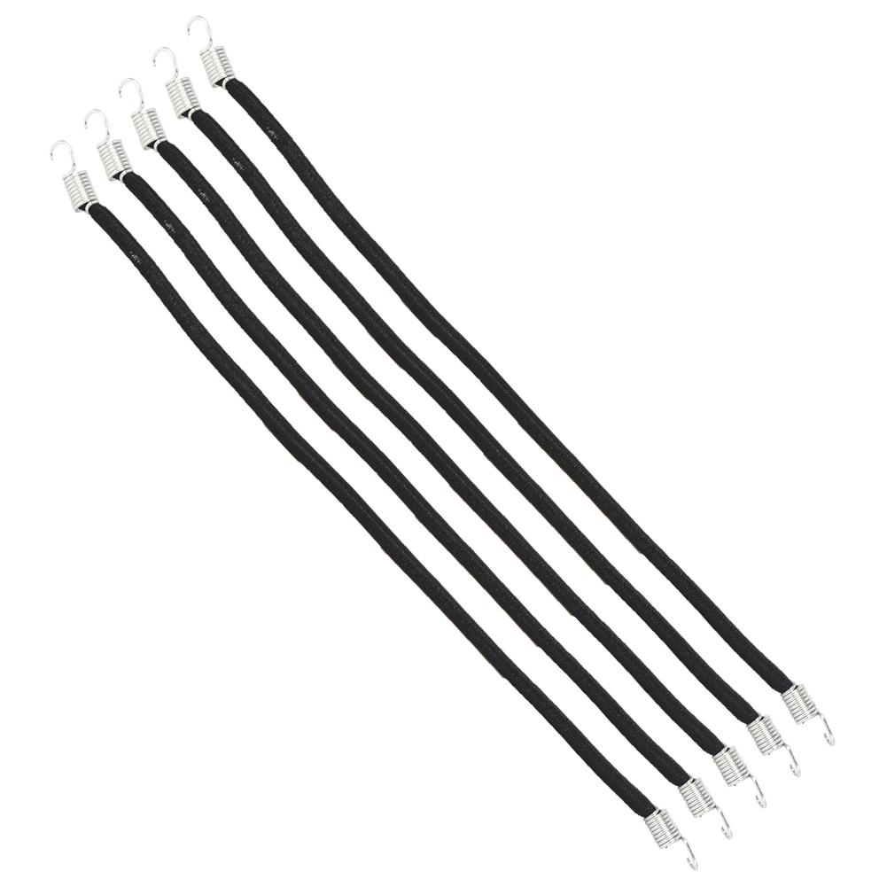 5pcs RC Car Elastic Roof Rack Rope Luggage Cords Accessory for 1 10 RC Crawler Black15cm
