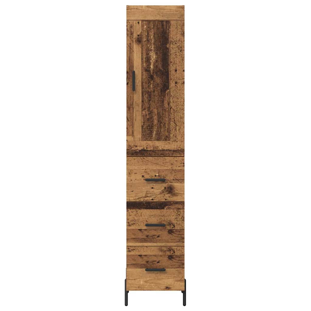 Highboard Reclaimed Wood 34.5 x 34 x 180 cm Wood Based Material