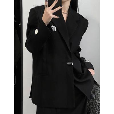Premium Quality Black Loose Jacket for Women - Perfect for Any Occasion