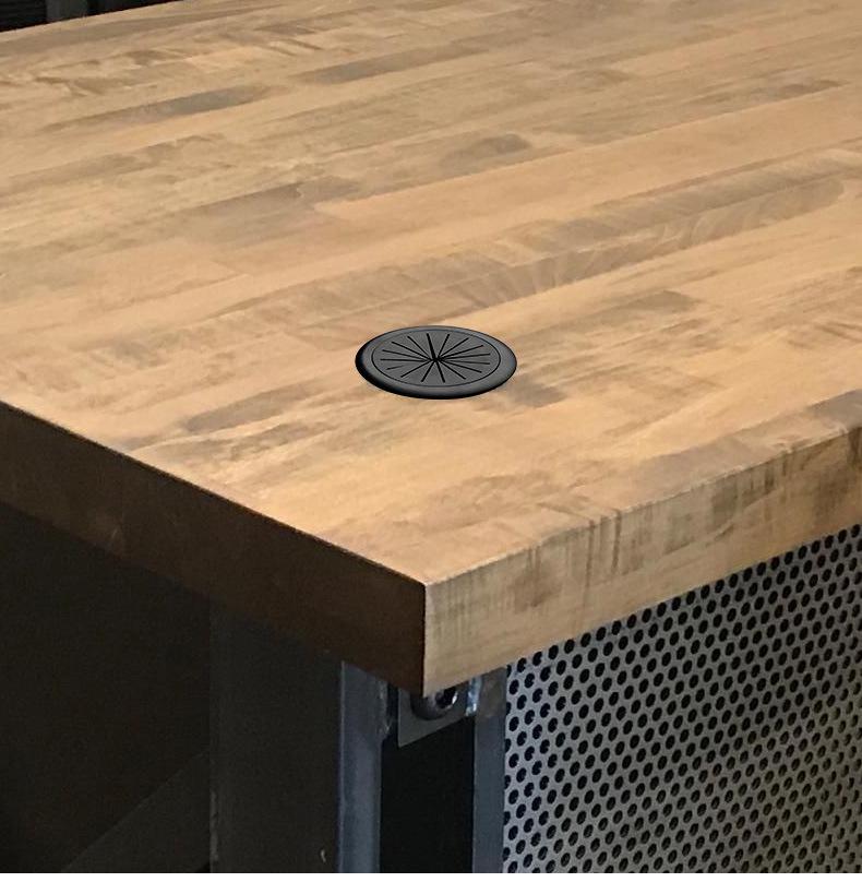 ABS Plastic Round Cable Hole Cover for Desk and Furniture