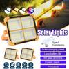 Super Bright Solar Work Light LED Portable Flood Lights with Stand 4Modes Waterproof Rechargeable Outdoor Lamp for Job Site Camping