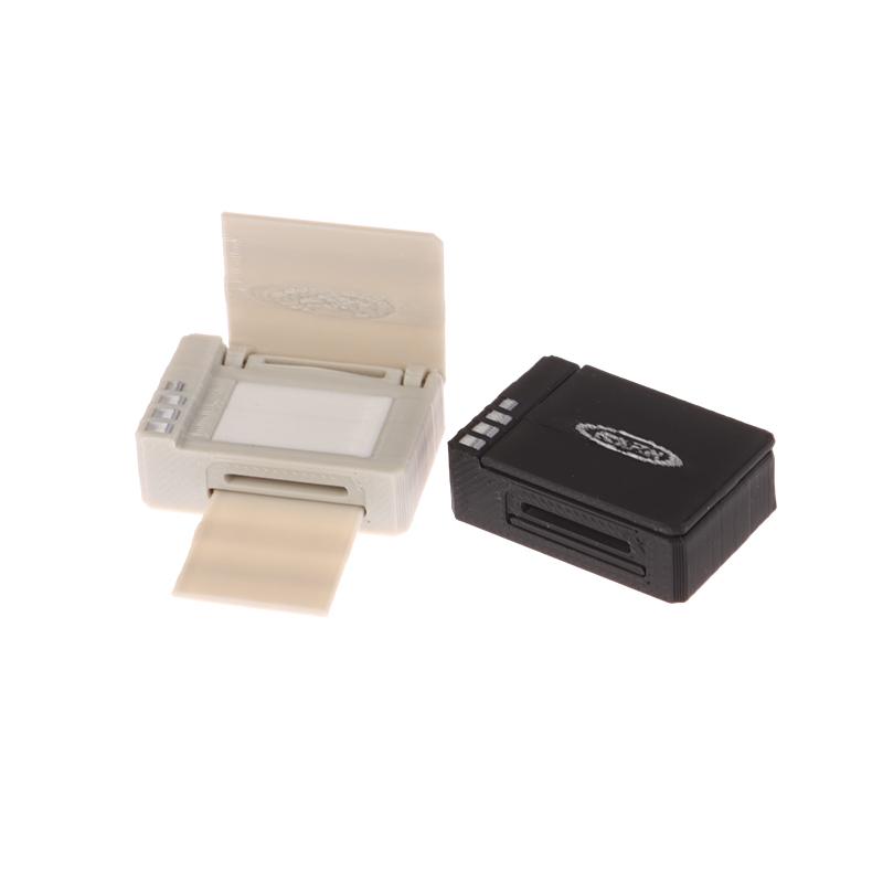 1:12 Simulace domečku pro panenky Model psacího stroje Miniaturní domeček pro panenky Cstudie Dekorace kancelářského nábytku Ozdoby ze scény Micro Life