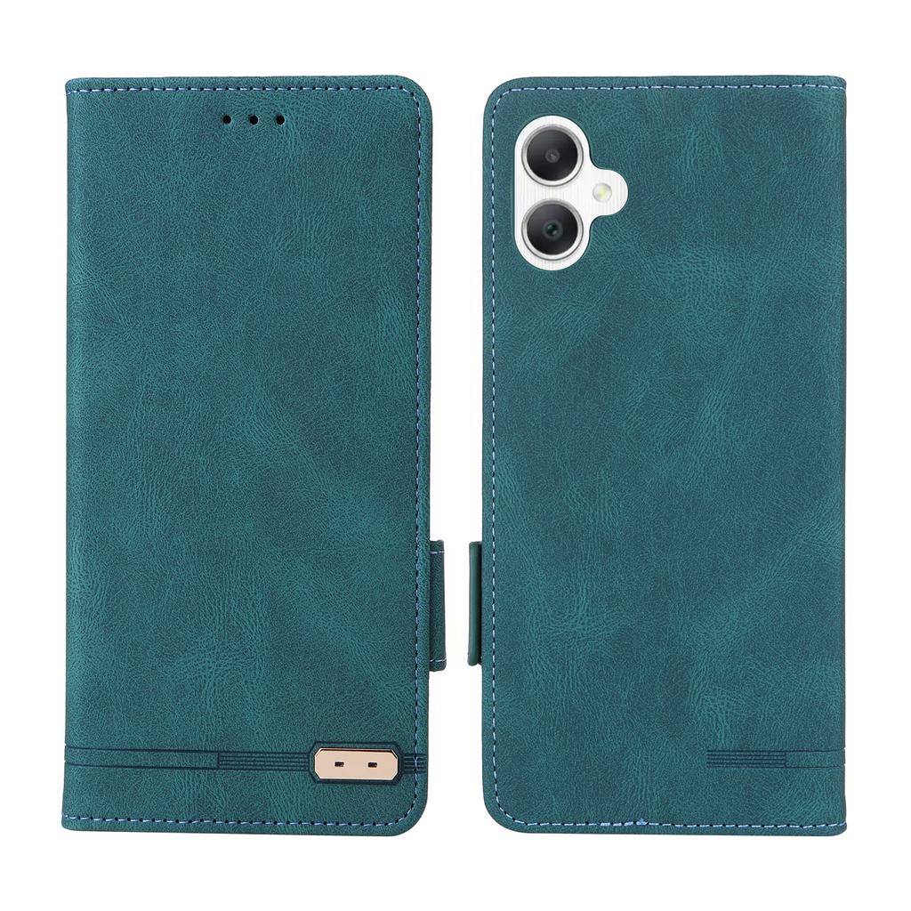For Samsung Galaxy A06 5G Case Leather Wallet Flip Phone Cover with Hardware Decor
