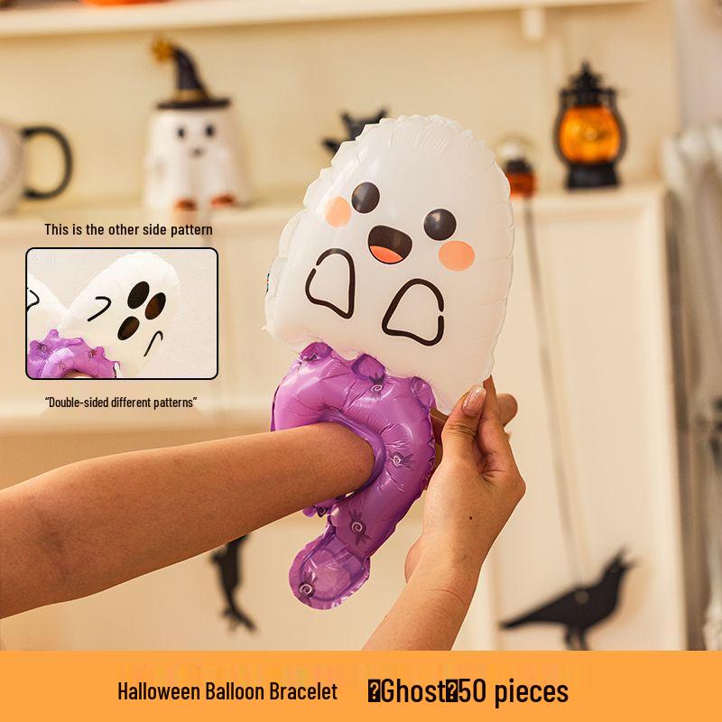 Halloween Pumpkin Lantern Decor: Costume Props, Balloons, Bracelets, Toys, Ghost Decorations for Kids & Kindergarten