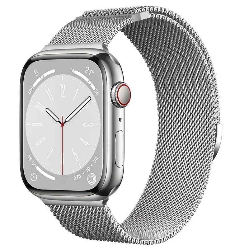 Milanese Band for Apple Watch 46mm 42mm 45mm 44mm 49mm Magnetic Stainless Steel Strap Iwatch Series 11 10 9 8 SE 3 Ultra 2 Bands