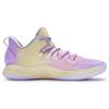 Nike Hyperdunk X Low 10 Slip Resistant Abrasion Resistant Low top Basketball Shoes Men's Purple Yellow AR0465-100(Team80-S-BOX)
