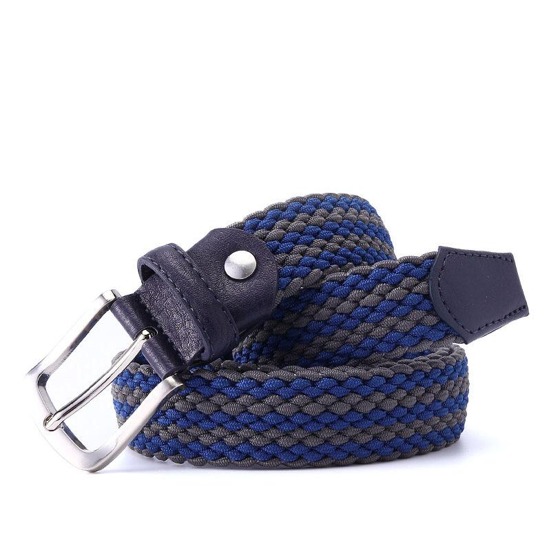 Belt Women'S Elastic Braided Belt Unisex, Origin Strong Elastic Men'S Pin Buckle Belt