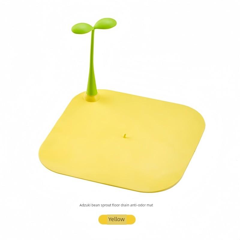 Bean Sprout Drain Deodorizer Pad, Anti-Clogging Silicone Seal Cover for Bathroom, Anti-Insect and Anti-Odor Device