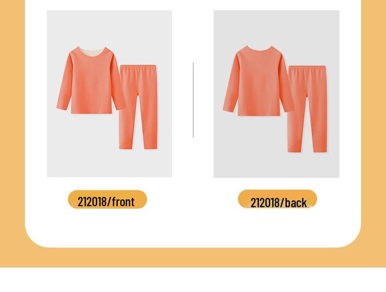 2025 Dětská zimně-podzimní vyhřívaná sametová pyžama - Teplé spodní prádlo pro chlapce a dívky