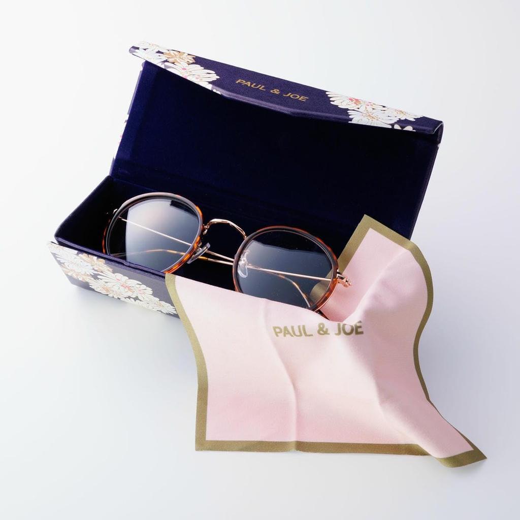 Marks Slim Eyeglass Case, Paul & Joe Chrysanthemum, Navy, PAJ-GS16-NV