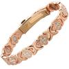 Four-leaf Clover Red Copper Strap Buckle Rose Gold Color Men and Women Bracelet Magnet Jewelry