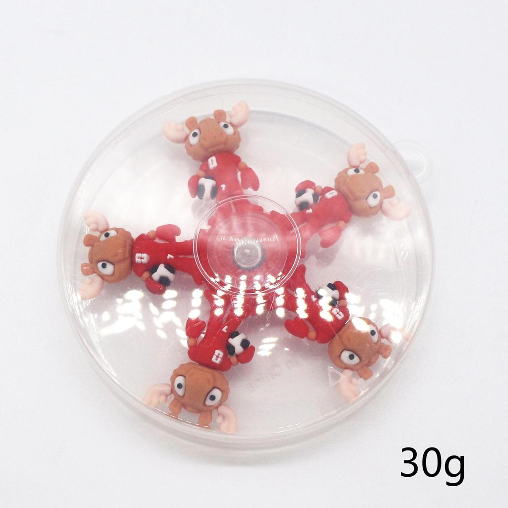 Five-Bead Fidget Spinner with Soft Rubber & Wooden Stick - Mythical Creatures Stress Relief Toy