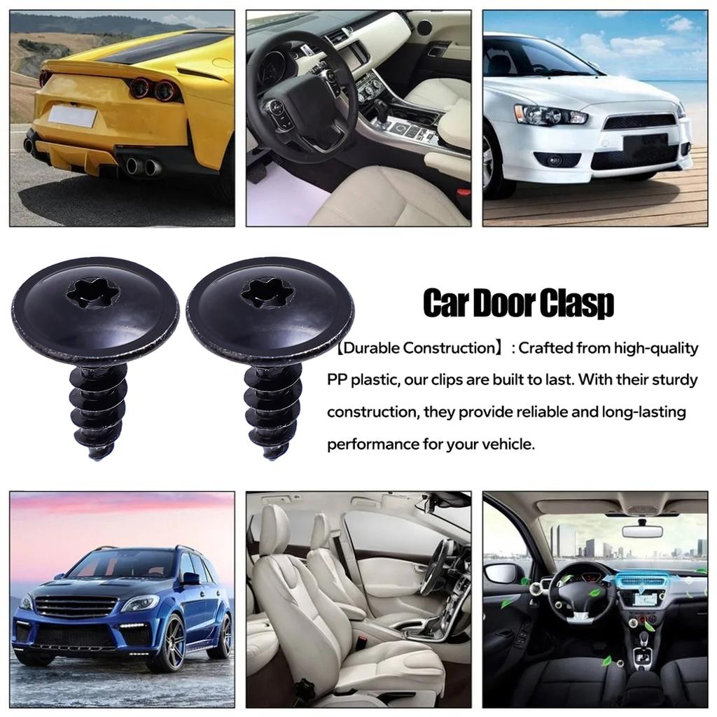 Car Body Screws Mudguard N90974701 for VW Golf Metal Self Tapping Screw Rivet Black Fastener Bolt Cross Self Tapping Phillips