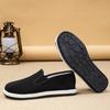 Handmade Lasagna Old Beijing Cloth Shoes Men's Casual One-pedal Old Cloth Shoes Deodorant Wormwood Soft-soled Dad Non-slip Shoes