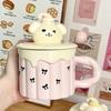 Funny Dog Ceramic Cup Souvenir Cup Household Water Cup with Lid Mug Birthday Gift Girl Coffee Cup