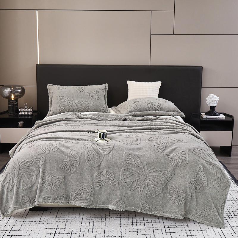 Luxurious Thick Jacquard Taffeta Blanket - Perfect for Sofa, Naps, or Special Occasion Gifts