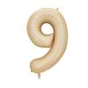 32/40inch Cream Caramel Color 1-9 Number Balloon Happy Birthday Party Decoration Balls Baby 1 2 3 Years Birthday Party Supplies