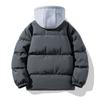 Vestiti Invernali 2024 Cappotto Imbottito con Cappuccio da Uomo Parka Spessi da Uomo Giacca Outdoor Antivento Streetwear Felpe Harajuku