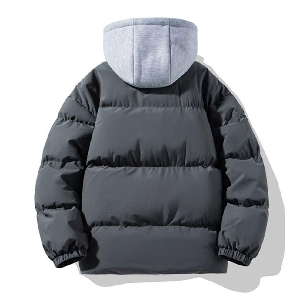 Vestiti Invernali 2024 Cappotto Imbottito con Cappuccio da Uomo Parka Spessi da Uomo Giacca Outdoor Antivento Streetwear Felpe Harajuku