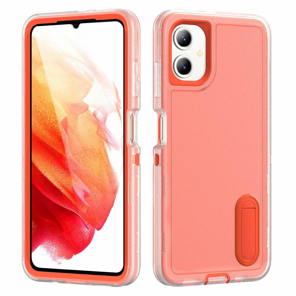 For Samsung Galaxy A06 4G Case Kickstand Phone Cover PC+Silicone+EVA 3-in-1 Design