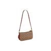 COACH Penn Coated Canvas With Refined Calfskin Handbag, Shoulder Bag Small Women's Brown CM568-B4NQ4