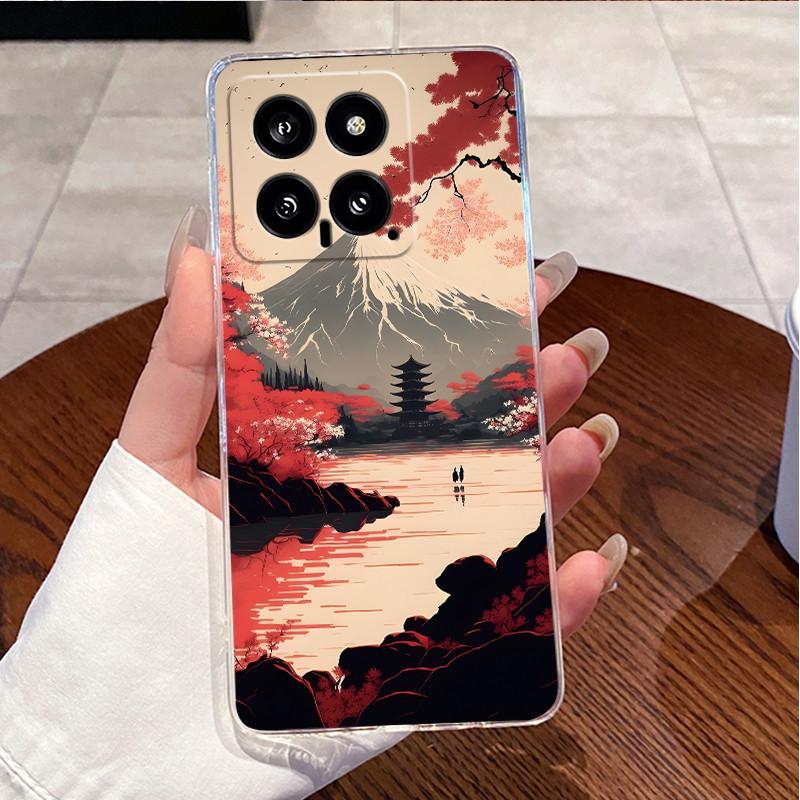 For Xiaomi Mi 14 / 14 Pro Clear Case Luxury Cute Love Rabbit Funny Ultra Slim TPU Silicone Soft Back Cover For Mi14 14Pro Casing