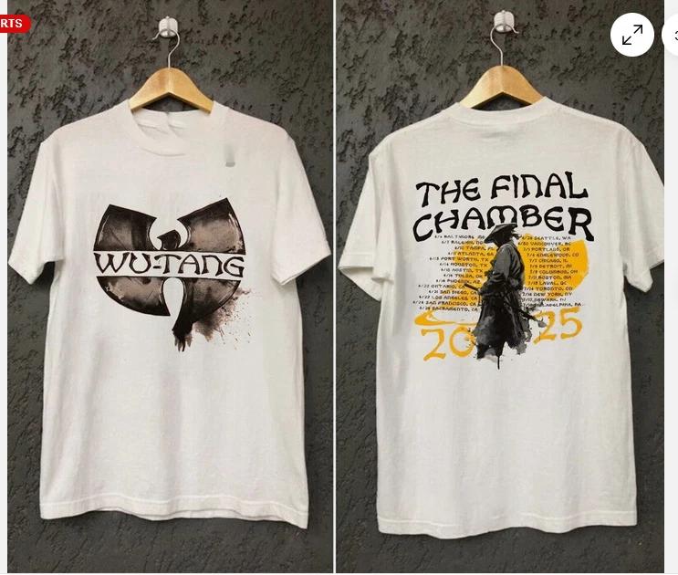 NEW Clan The Final Chamber Wu Tang Forever Tour 2025 TShirt reprint S