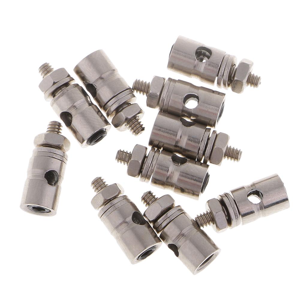 10 Pieces Linkage Stopper Adjustable Pushrod Connector Control Arm Servo RC