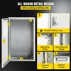 VEVOR NEMA Steel Enclosure, 50.8 X 30.5 X 25.4cm NEMA 4X Steel Electrical Box, IP66 Waterproof & Dustproof