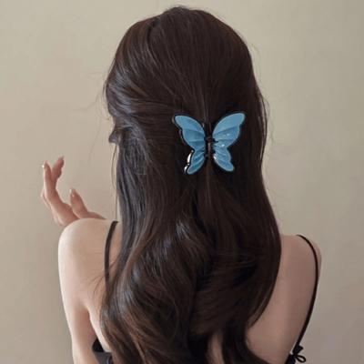 Pinza per Capelli Presa Stabile Molla Robusta Pettine Antiscivolo a Denti Fermaglio per Capelli Forma Farfalle Fermaglio per Capelli Parte Posteriore della Testa