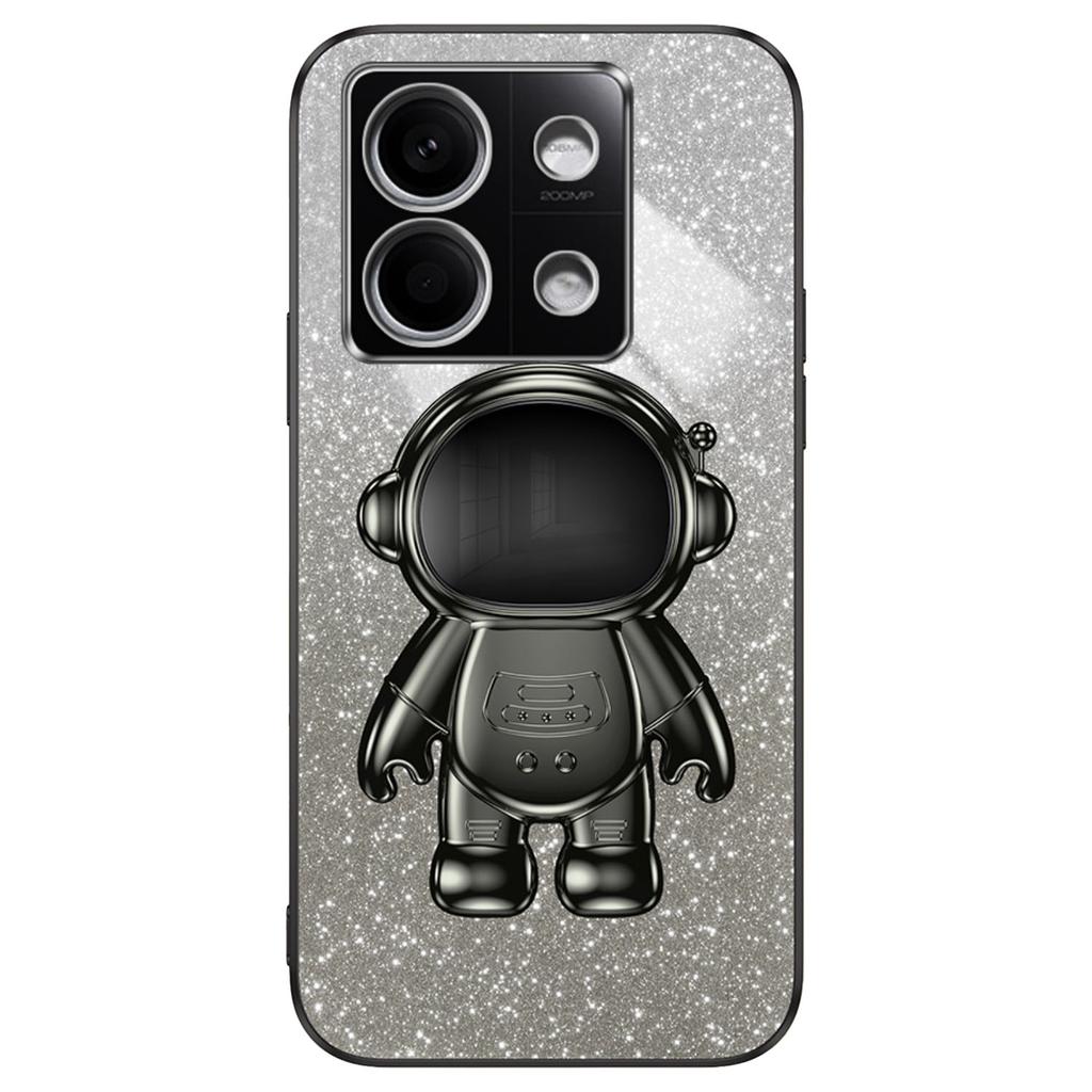 For Xiaomi Redmi Note 13 5G Cover Astronaut Kickstand Glitter Powder Mobile Phone Case