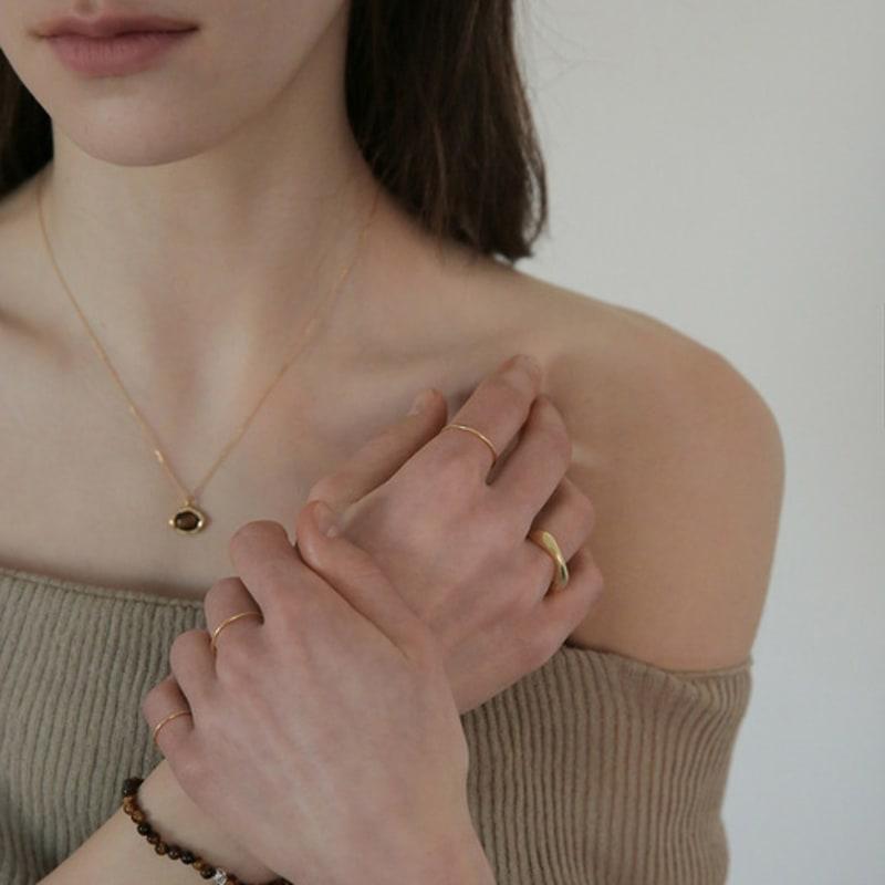 modernlike 14k gold-filled silver angle ring