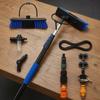 WaterSupplied Brush Aluminum Alloy Telescopic Cleaning Dense Bristles Water Fed Pole